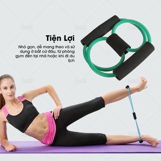 Dây kháng lực số 8 , dây kháng lực chuyên dụng tập yoga, gym. Đàn hồi cực tốt, bền, đẹp mầu sắc đa dạng tập vai cơ chân cơ đùi, giảm mỡ bụng hiệu quả sau 01 tuần tập