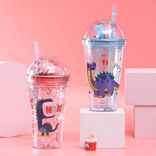 LY GIỮ NHIỆT KHỦNG LONG 3D KIM TUYẾN