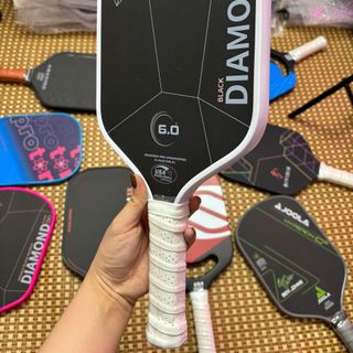[TẶNG CUỐN CÁN] Vợt Pickleball Six zero 6.0 Paddle Diamond series Carbon T700 16mm cao cấp OEM tiêu chuẩn thi đấu USAPA