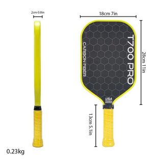 Vợt Pickleball T700 Pro Carbon Fiber- Họa Tiết Tổ Ong-Mặt Nhám Siêu Nhẹ-Chất Liệu Sợi Thủy Tinh Cao Câp Bền Bỉ
