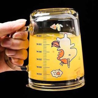 LY THỦY TINH CHIA VẠCH KÈM ỐNG HÚT