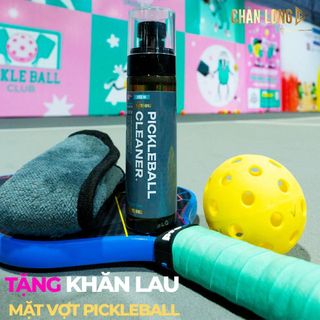 Dung Dịch Vệ Sinh Mặt Vợt Pickleball CHANLONG - Làm Sạch - Bảo Vệ Lớp Carbon - Tăng Độ Bền & Độ Bám - Không Gây Mài Mòn + Tặng Khăn Lau - Mua 2 Lọ + Tặng Thêm Bóng Pickleball, Quấn Vợt