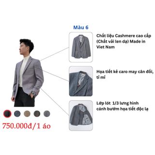 Blazer chất Cashmere màu 6