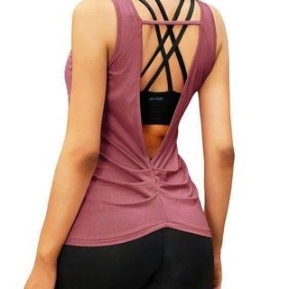 Áo tank nữ phối lưng vải đẹp Size M.L Ri 22