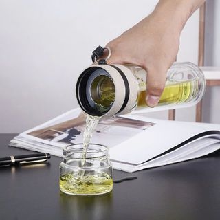 Bình Thủy Tinh 2 Lớp Có Lọc Trà 450ML