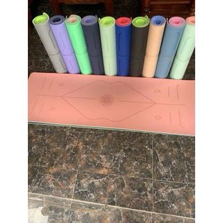 Thảm tập Yoga TPE 6 Ly định tuyến giá tốt, giá sỉ. Vân sóng bàn sàn, định tuyến sắc nét. Dòng chuyên tập yoga cho người mới bắt đầu.