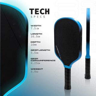 [CHÍNH HÃNG] Vợt Pickleball Joola Hyperion 3s 16mm Cacbon Mặt Nhám , Siêu Nhẹ - Tặng Kèm 2 Quả Bóng + 1 Túi Vợt