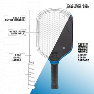 [CHÍNH HÃNG] Vợt Pickleball Joola Hyperion 3s 16mm Cacbon Mặt Nhám , Siêu Nhẹ - Tặng Kèm 2 Quả Bóng + 1 Túi Vợt