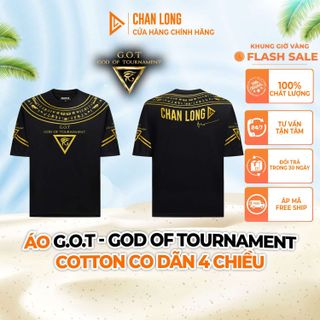 Áo G.O.T - GOD OF TOURNAMENT Chất Liệu Cotton Co Dãn 4 Chiều Nam Nữ Tập Luyện Đi Chơi | CHANLONG