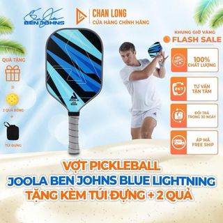 [TẶNG CUỐN CÁN] Vợt Pickleball Joola Ben Johns Blue 16mm Full Carbon Mặt Nhám Siêu Nhẹ Cho Thi Đấu, Luyện Tập, Mới Chơi Công Thủ