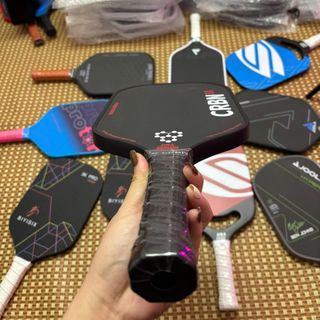 [TẶNG CUỐN CÁN] Vợt Pickleball CRBN 3X 16mm Full Carbon Bền Bỉ, Mạnh Mẽ Cho Chuyên Nghiệp, Luyện Tập, Mới Chơi