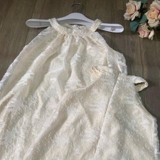 Maxi mẹ và bé - Set váy mẹ bé ren hoa cổ yếm dáng suông dành cho mẹ và bé