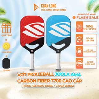 [TẶNG CUỐN CÁN] Vợt Pickleball Joola AMA Full Carbon T700,Chất Liệu Sợi Carbon FIBER Đạt Chuẩn USAPA - 16mm