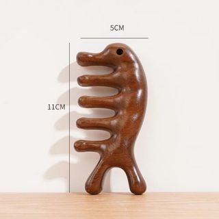 Lược Massage kinh tuyến cơ thể BACKOF, Lược Massage đầu treo đa chức năng, Răng rộng chống tĩnh điện giúp lưu thông máu Lược Massage trị liệu bằng gỗ Massage toàn thân