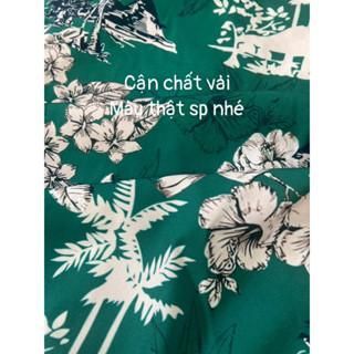 Đồ gia đình đi biển, set áo váy mẹ và bé cổ yếm dáng dài kèm áo nam