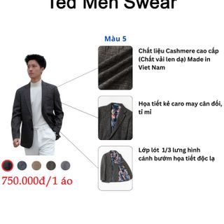 Blazer chất Cashmere màu 5