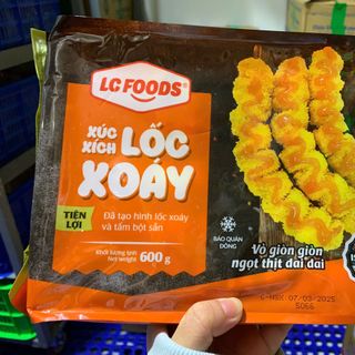Xúc xích lốc xoáy tẩm bột LC (10 cái / 600g / Gói)