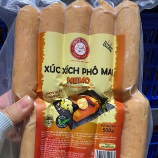Xúc xích phô mai Nemo (10 cái / 500g / Gói)