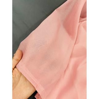 Set đồ lam mẹ và bé gái - đồ đi chùa mẹ và bé áo cánh dơi 2 lớp kèm quần phi lụa
