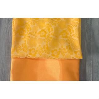 Set đồ lam mẹ và bé - set bộ đi chùa cho mẹ bé áo gấm 2 da kèm quần phi lụa mềm mịn