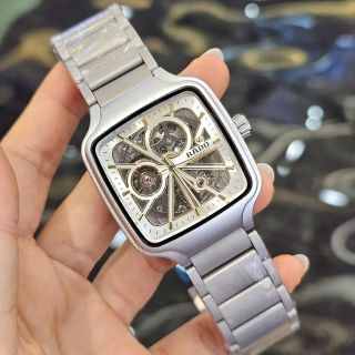 Đồng hồ cơ nam Ra do thép
