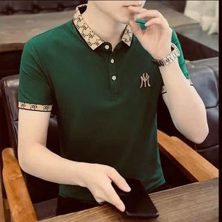 ÁO POLO MÀU VÈ CHAI THÊU LOGO CỔ BO DỆT CAO CẤP