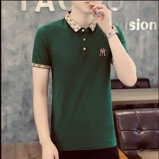 ÁO POLO MÀU VÈ CHAI THÊU LOGO CỔ BO DỆT CAO CẤP