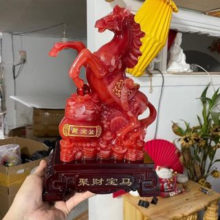 [Cao 30cm] Mã nạp cống phẩm phong thủy chiêu tài lộc may mắn Decor Decor Phòng Trang Trí Nhà Phòng Khách Trang Trí