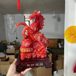 [Cao 30cm] Mã nạp cống phẩm phong thủy chiêu tài lộc may mắn Decor Decor Phòng Trang Trí Nhà Phòng Khách Trang Trí