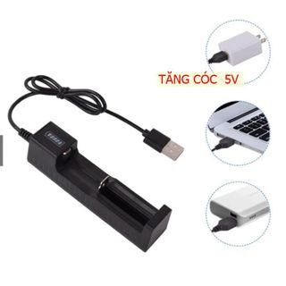 Bộ Sạc Pin 3.7V ~ 4.2V Dành Cho 18650, 14500, 16340  CÓ LED BÁO TĂNG CÓC