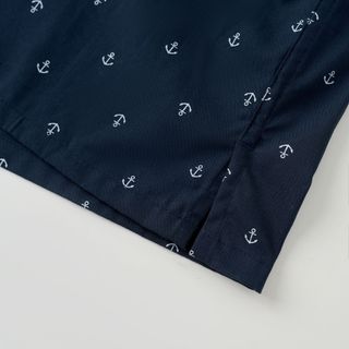 Áo Sơ Mi Nam Cộc Tay Cotton - Đen mỏ neo - Thoáng Mát, Lịch Lãm Mọi Hoàn Cảnh 👕✨