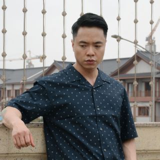 Áo Sơ Mi Nam Cộc Tay Cotton - Đen mỏ neo - Thoáng Mát, Lịch Lãm Mọi Hoàn Cảnh 👕✨