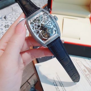 ĐỒNG HỒ NAM SIÊU CẤP FRANZ MULER MÁY LỘ CƠ MẶT VIỀN ĐÁ NHỎ