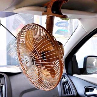 Quạt Kẹp Ô Tô 12V - 24V Quạt Xe Tải Lồng Sắt Cao Cấp Quạt Kẹp Bình Ắc Quy