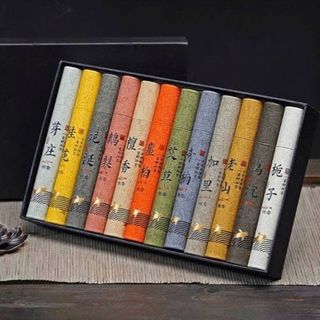 Nhang Trầm Hương, nhang trầm tự nhiên hương thơm dịu nhẹ 12 mùi kèm đế hoa sen