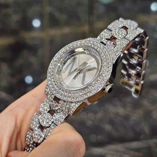 Đồng hồ MK nữ thép đính đá