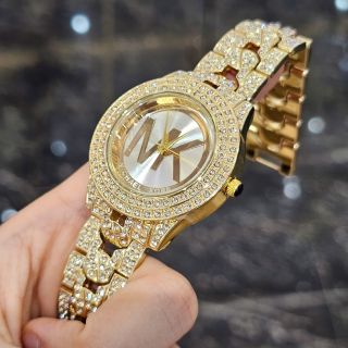 Đồng hồ MK nữ thép đính đá