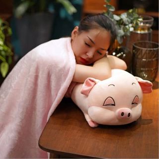 BỘ CHĂN GỐI HÌNH CON HEO 3IN1