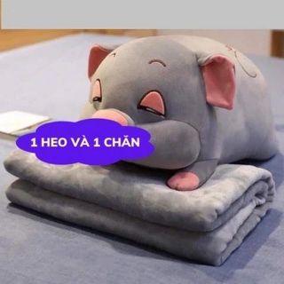 BỘ CHĂN GỐI HÌNH CON HEO 3IN1