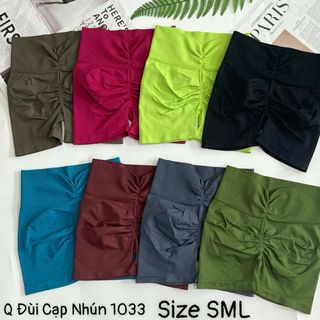 lô quần đùi cạp nhún 1033 kho vừa cập bến, chất dệt đẹp, . Size S M L