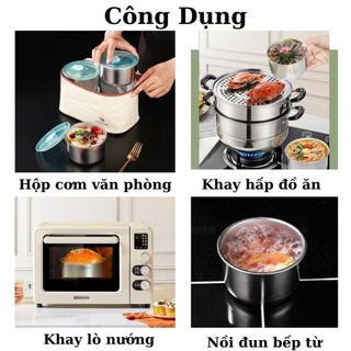 HỘP INOX TRÒN BẢO QUẢN THỰC PHẨM CÓ NẮP ĐẬY