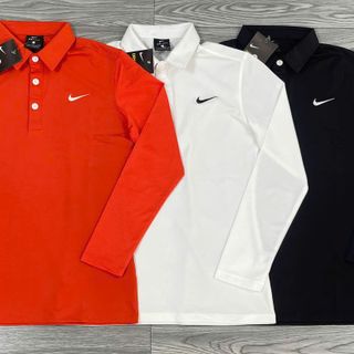 Áo cổ lá 3 Nik thun poly 4 chiều xịn trơn láng, mát rượi, co giãn thoải mái - Logo thêu - Size : s m l xl ( phom lớn) - 3 màu Sẵn kho