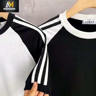 Combo Áo thun cổ tròn phối vai áo (Mã : HOKO65)