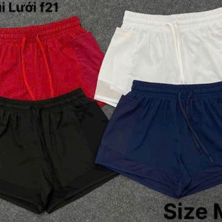 lô quần đùi 2 lớp túi lưới Size M L XL