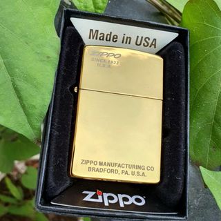 BẬT LỬA ZIPPO VÀNG XỊN MADE IN USA