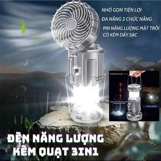 Đèn năng lượng mặt trời, đèn tích điện 3in1 siêu sáng ( THÙNG 60C )