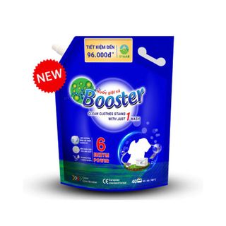 NƯỚC GIẶT BOOSTER XANH 3,7KG DẠNG TÚI