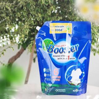 NƯỚC GIẶT BOOSTER XANH 3,7KG DẠNG TÚI