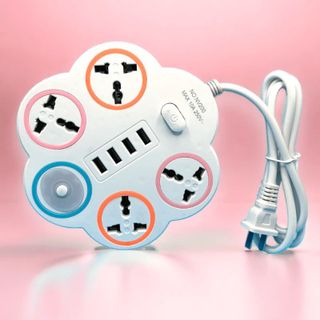 Ổ CẮM ĐIỆN HÌNH HOA 4 CỔNG USB THÁI LAN