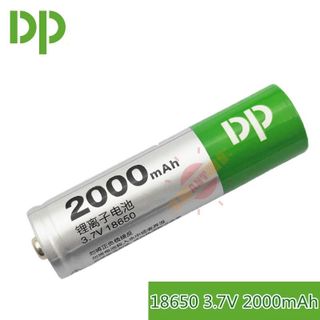PIN SẠC 3.7V 18650 DP 2000MAH ĐẦU NHỌN